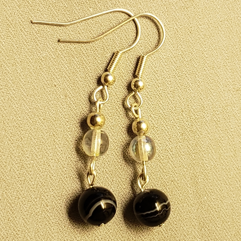 "Tears From Judgement" Fish Hook Earrings - Picture 2 of 3